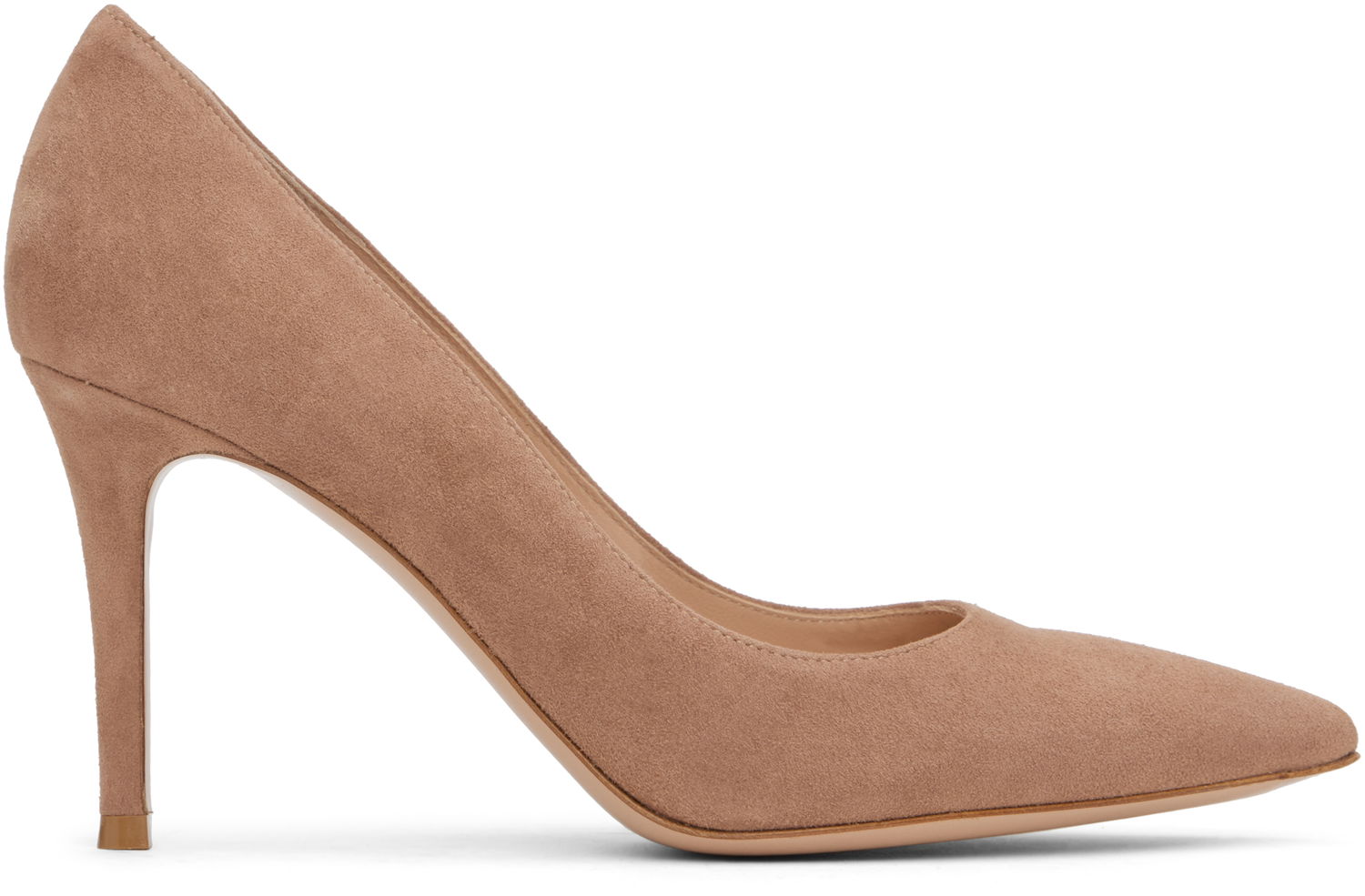 Sneakers och skor Gianvito Rossi Gianvito 85 Suede Pumps Beige | G24580-85RIC-CAM, 0