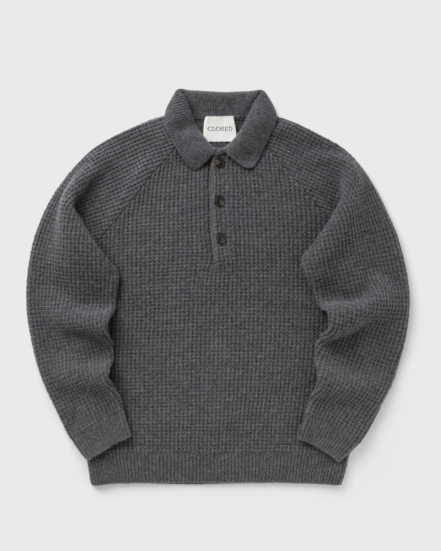 Polotröja CLOSED Knitted Polo Shirt Grå | C86442-98U-22-164, 0