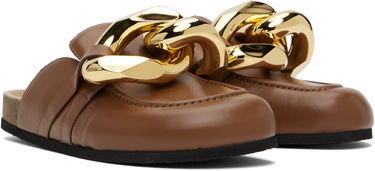 Tillbehör JW Anderson JW Anderson Chain Loafers Brun | LF0035-LA0050, 3