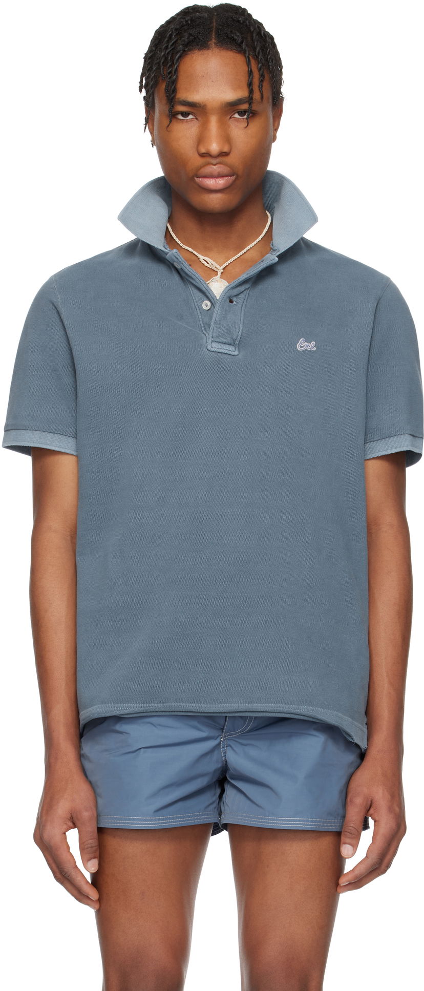Polotröja ERL ERL Polo Shirt Blå | ERL10T004
