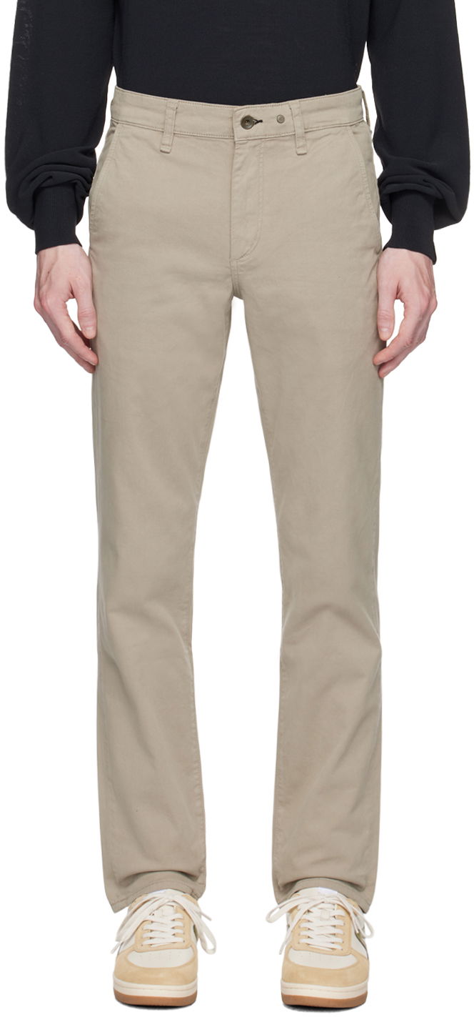 Byxor rag & bone Rag & Bone Slim-Fit Trousers Beige | MBW22S712336ML
