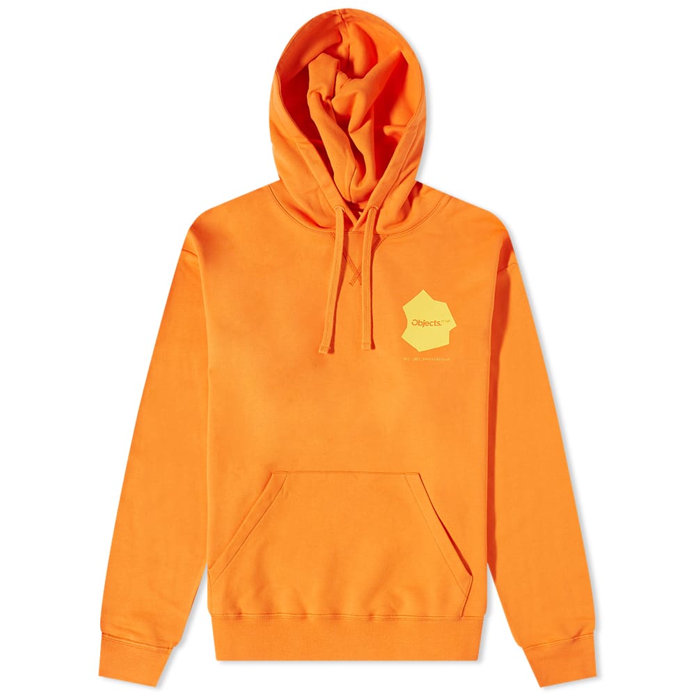 Sweatshirt Objects IV Life Continuity Print Hoodie Orange | OBJ-001-110-21, 0