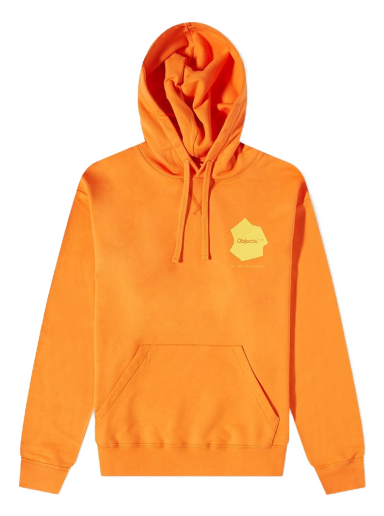 Sweatshirt Objects IV Life Continuity Print Hoodie Orange | OBJ-001-110-21