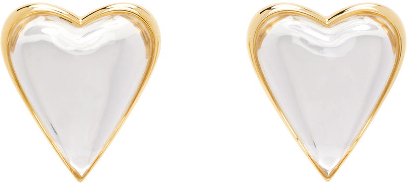 Örhängen Alaïa Gold 'Le Cœur Bombe' Earrings Metallisk | AA2B068LA008
