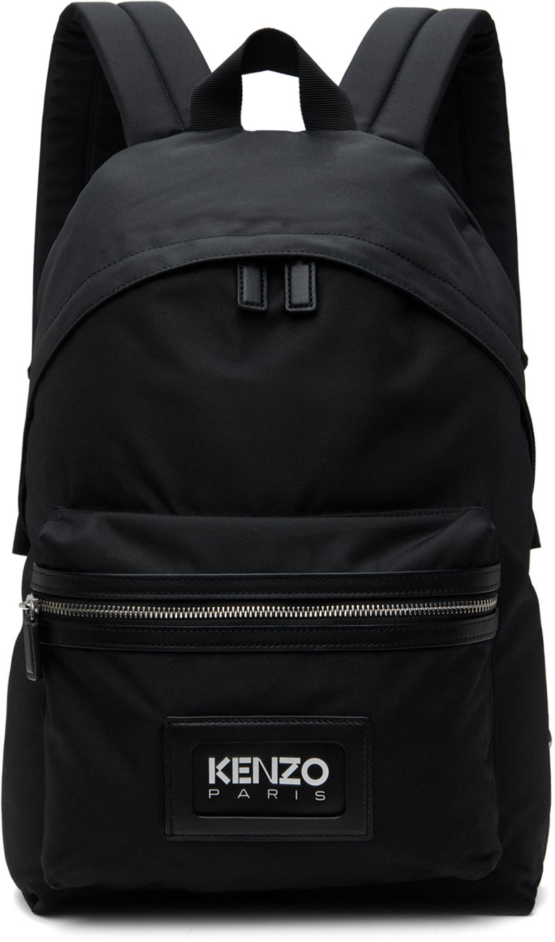 Ryggsäck KENZO Black Paris graphy Backpack Svart | FE55SA703B11