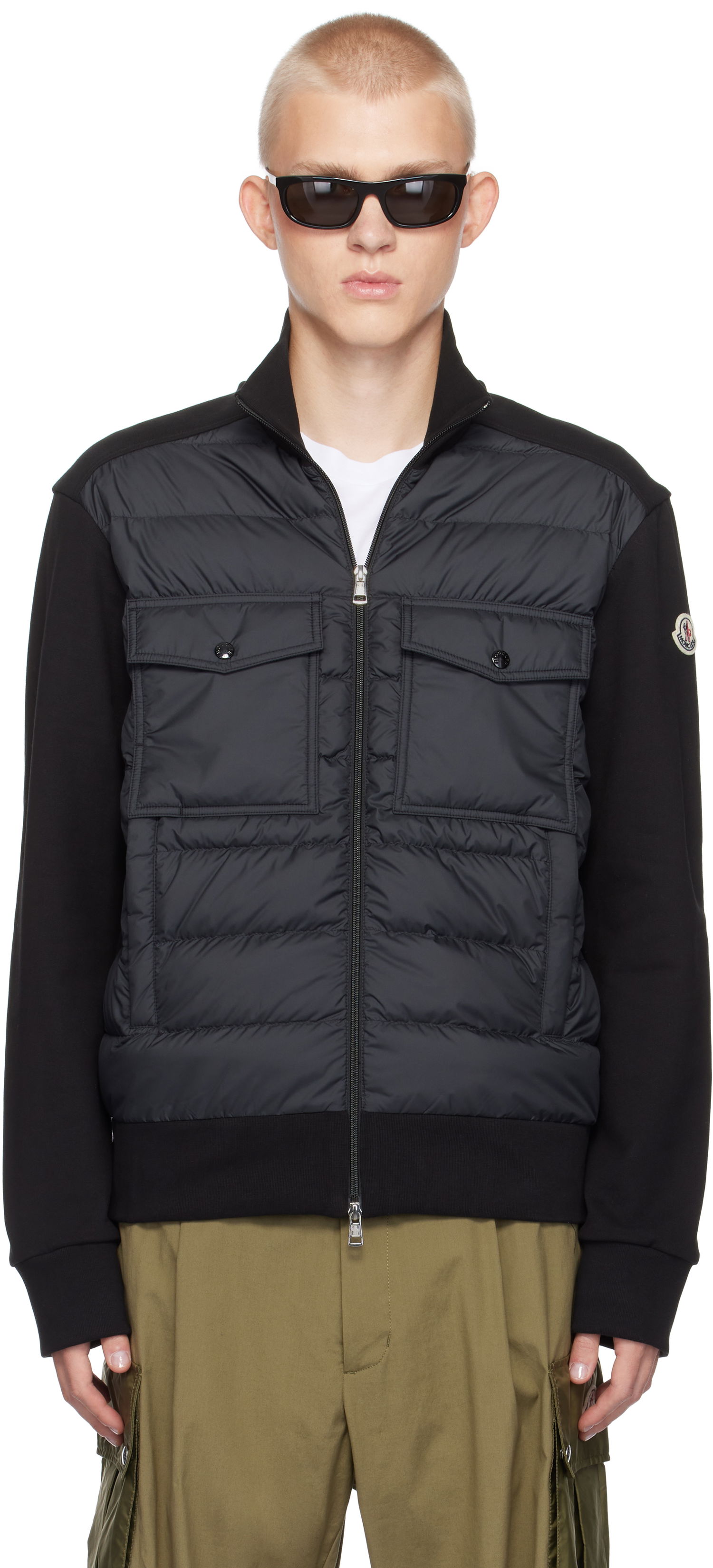 Pufferjacka Moncler Zip Up Down Jacket Svart | J20918G0003389AHS, 0
