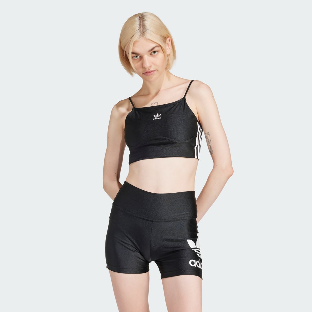 Behå adidas Originals Top 3-Stripes Bra Svart | IU2415, 1