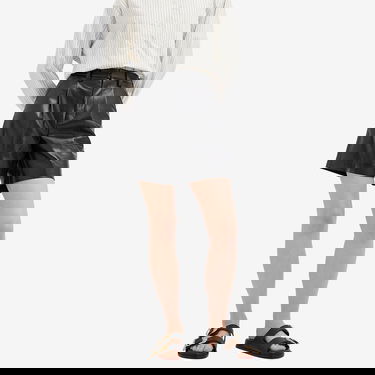 Shorts Anine Bing Carmen Black Leather Shorts Svart | A-05-9162-000, 2