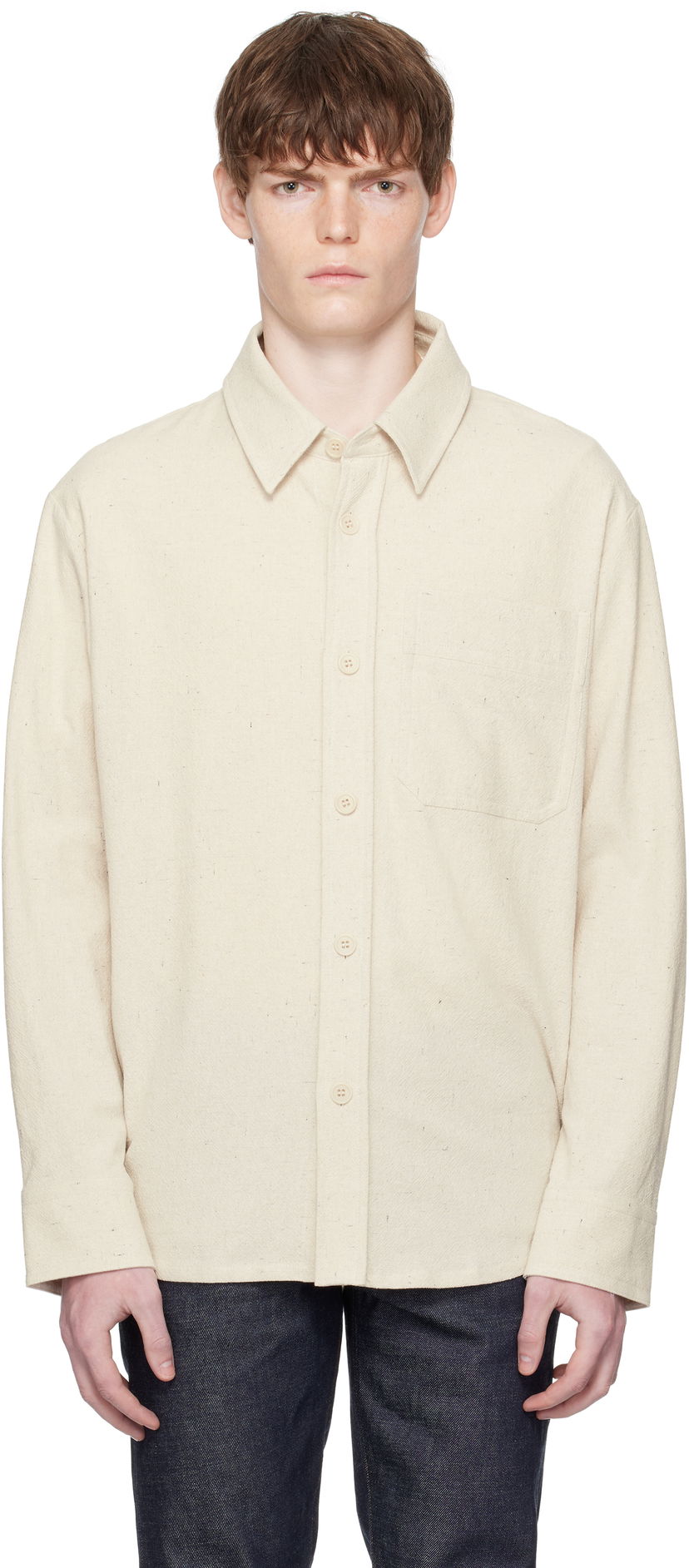 Skjorta A.P.C. A.P.C. Basile Overshirt Beige | COGEV-H02709