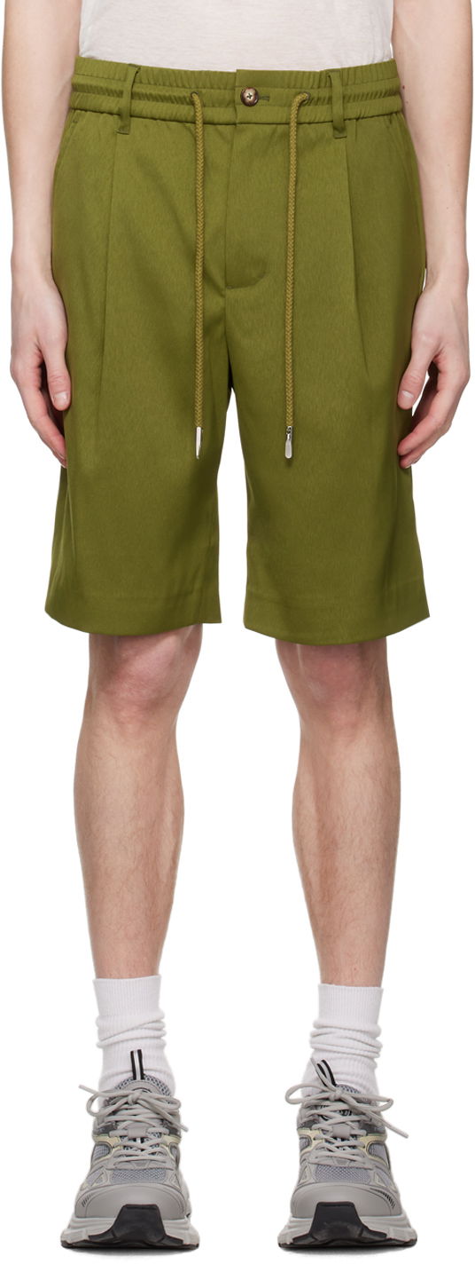 Shorts Feng Chen Wang Feng Chen Wang Pleated Shorts Grön | FMS15ST02