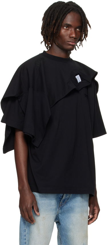 T-shirt VETEMENTS VETEMENTS Double Layered T-Shirt Svart | UH76TR400B, 1
