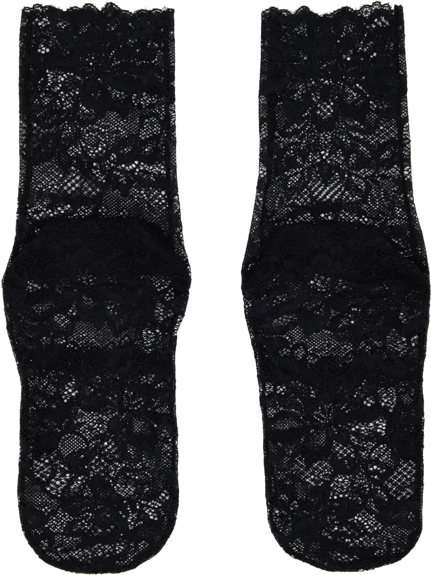 Strumpor UNDERCOVER UNDERCOVER Floral Lace Socks Svart | UC1E1L04, 1