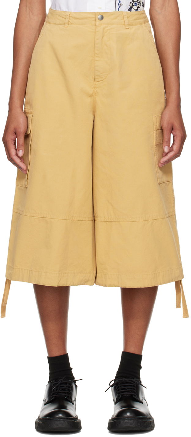 Shorts YMC YMC Venice Cargo Shorts Gul | Q4WAO
