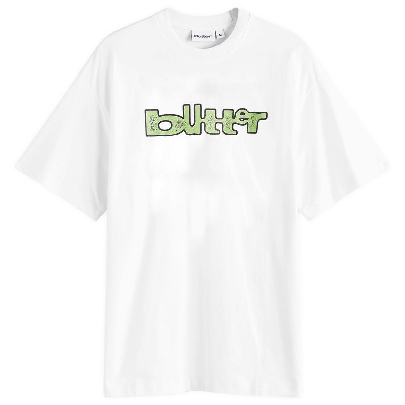 T-shirt Butter Goods Warped T-Shirt, Size Large Vit | BG251101-WHT