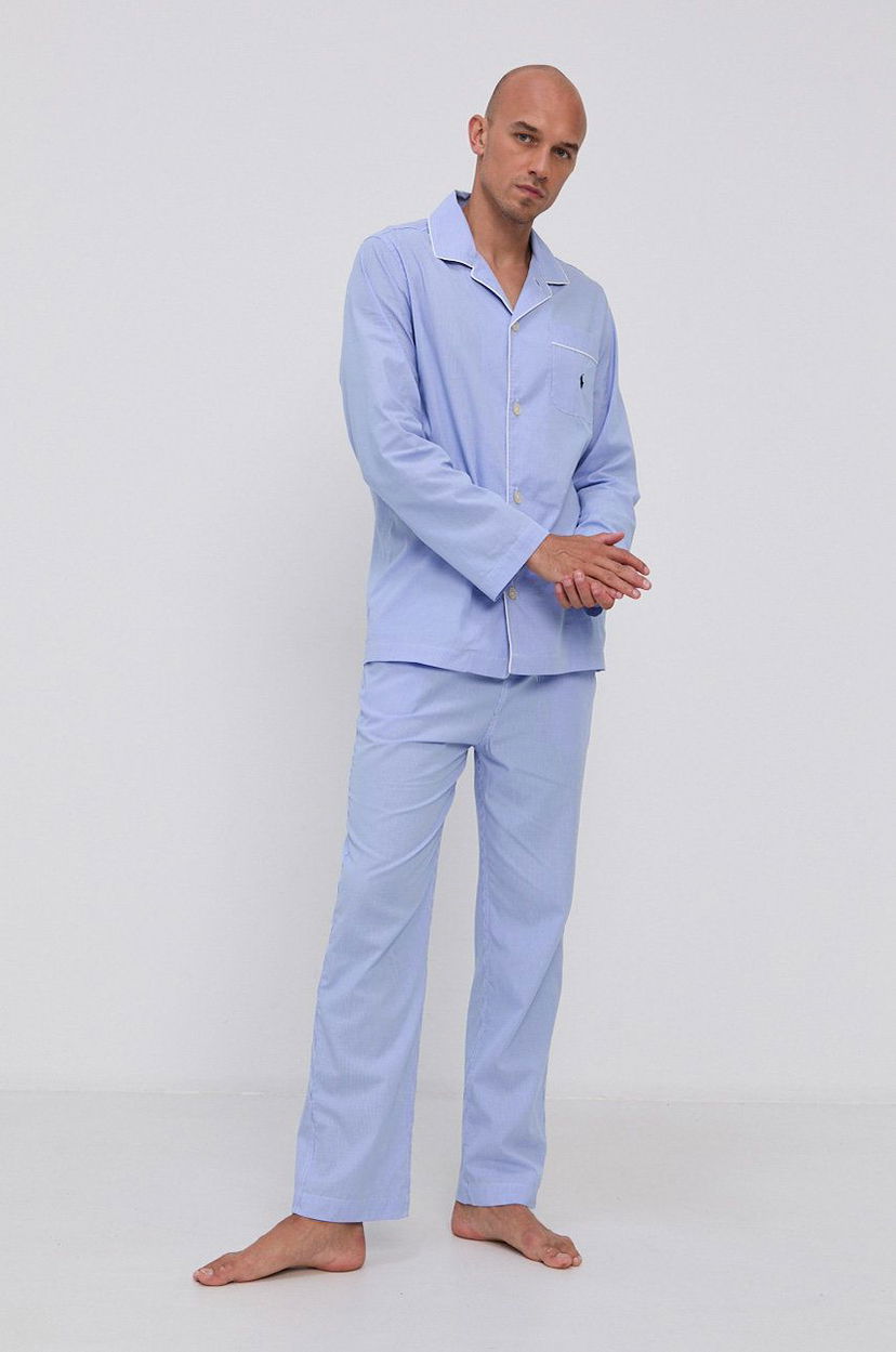 Pyjamas Polo by Ralph Lauren Patterned Pajama Set Blå | 714514095001