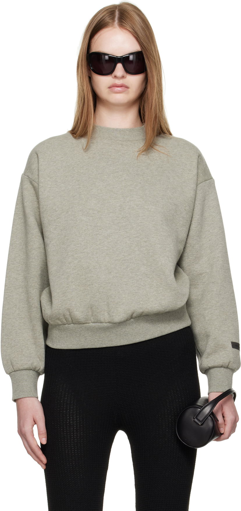 Sweatshirt Fear of God Fear of God ESSENTIALS Classic Fit Crewneck Sweatshirt Grön | 192SP255555FW