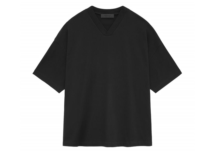T-shirt Fear of God Core Collection V-Neck Black Svart | 125SU244210F