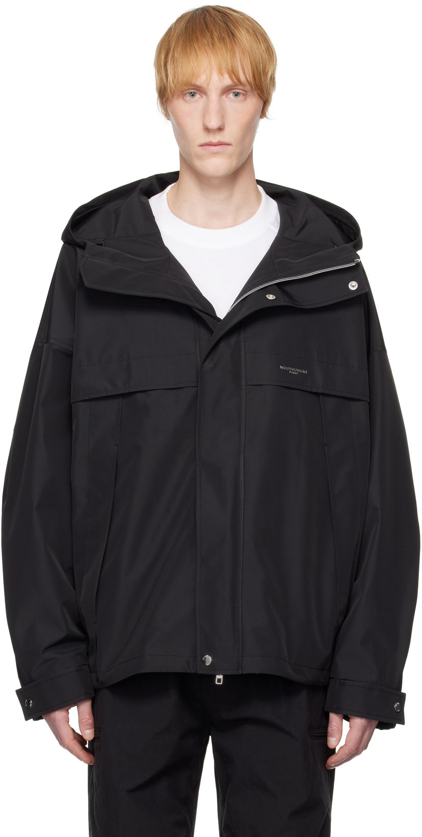 Vindjacka WOOYOUNGMI WOOYOUNGMI Hooded Jacket Svart | W251JP11