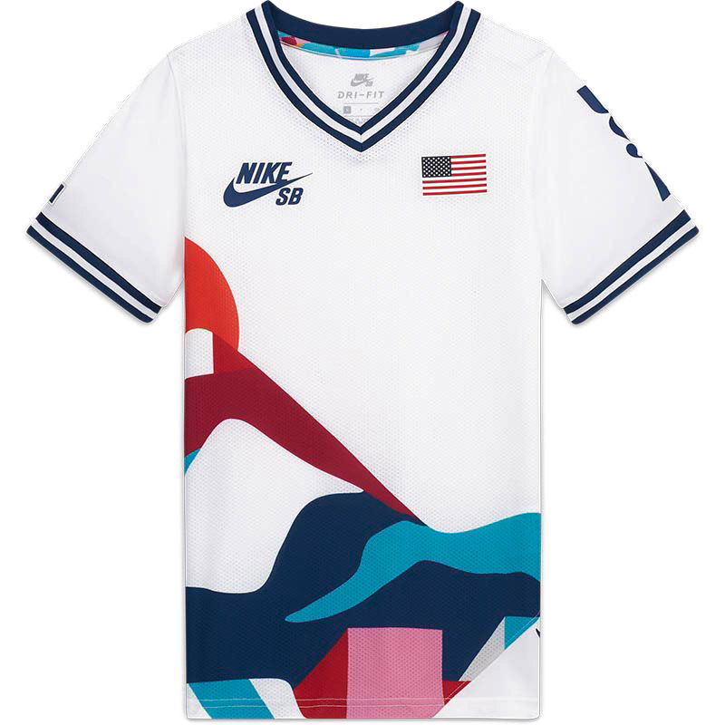 Jersey Nike SB Parra Federation Kit Youth Jersey Vit | CZ7770-100