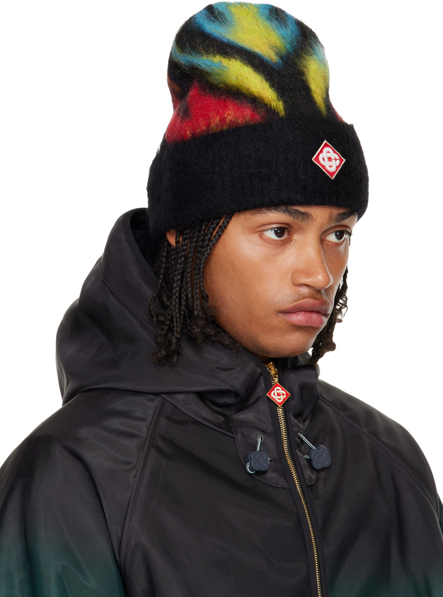 Mössa Casablanca Fluffy Flame Beanie Flerfärgad | A-AW25-HAT-100-01, 1