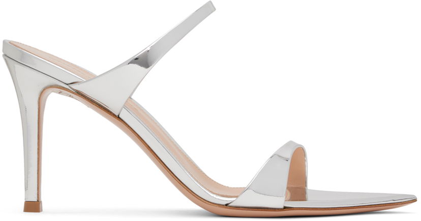 Sneakers och skor Gianvito Rossi Gianvito Rossi Strappy Heeled Sandals Metallisk | G15620.85RIC.MET