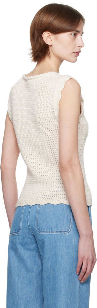 Sweater A.P.C. A.P.C. Palmyre Knit Top Vit | COHHV-F23418, 2