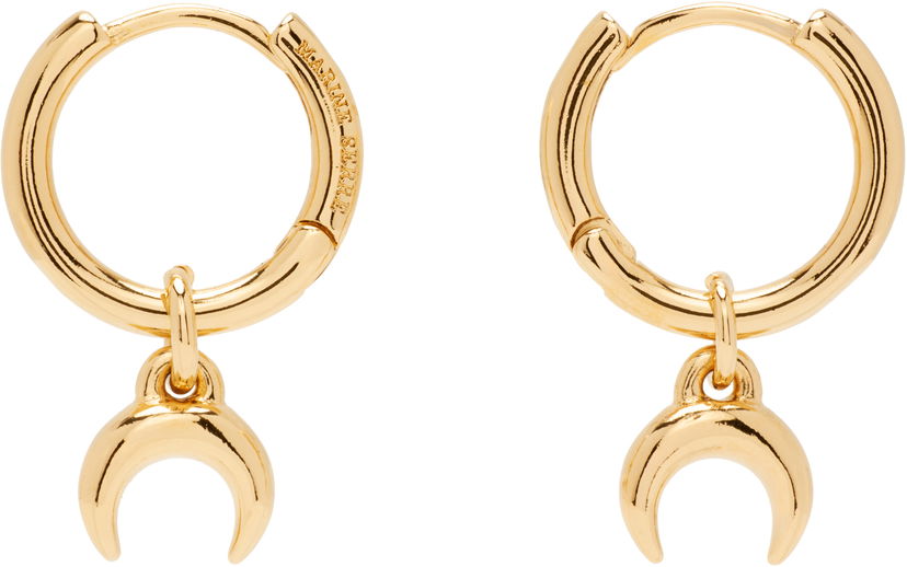 Örhängen Marine Serre Moon Mini Hoop Crescent Earrings Metallisk | UJW078ARMET0003