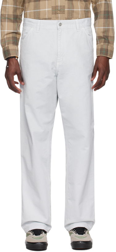 Byxor Carhartt WIP Work In Progress Single Knee Trousers Vit | I031499, 0