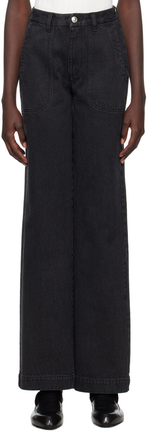 Jeans A.P.C. Wide Leg Jeans Svart | COGEX-F09085