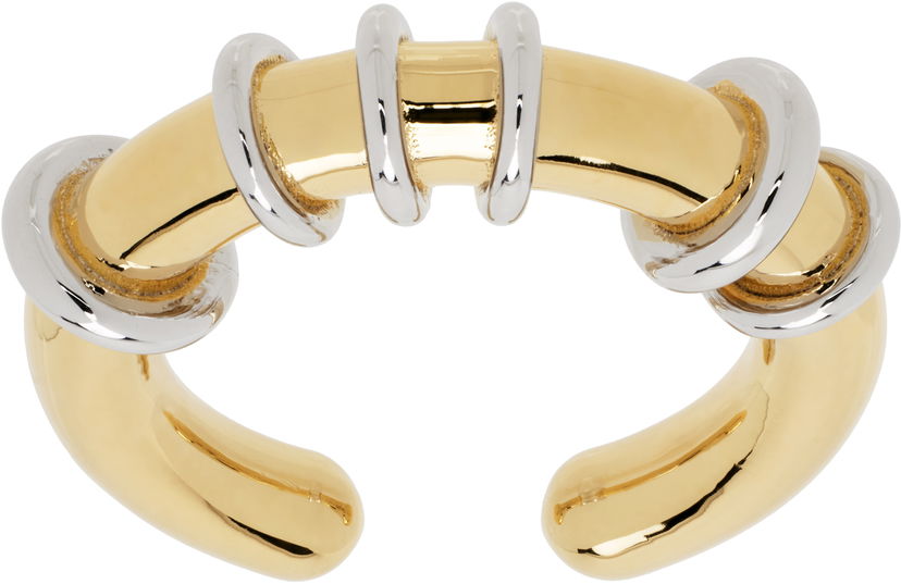 Ringa We11done We11done Hoop Ring Metallisk | WD-AJ0-25-501-U-GD