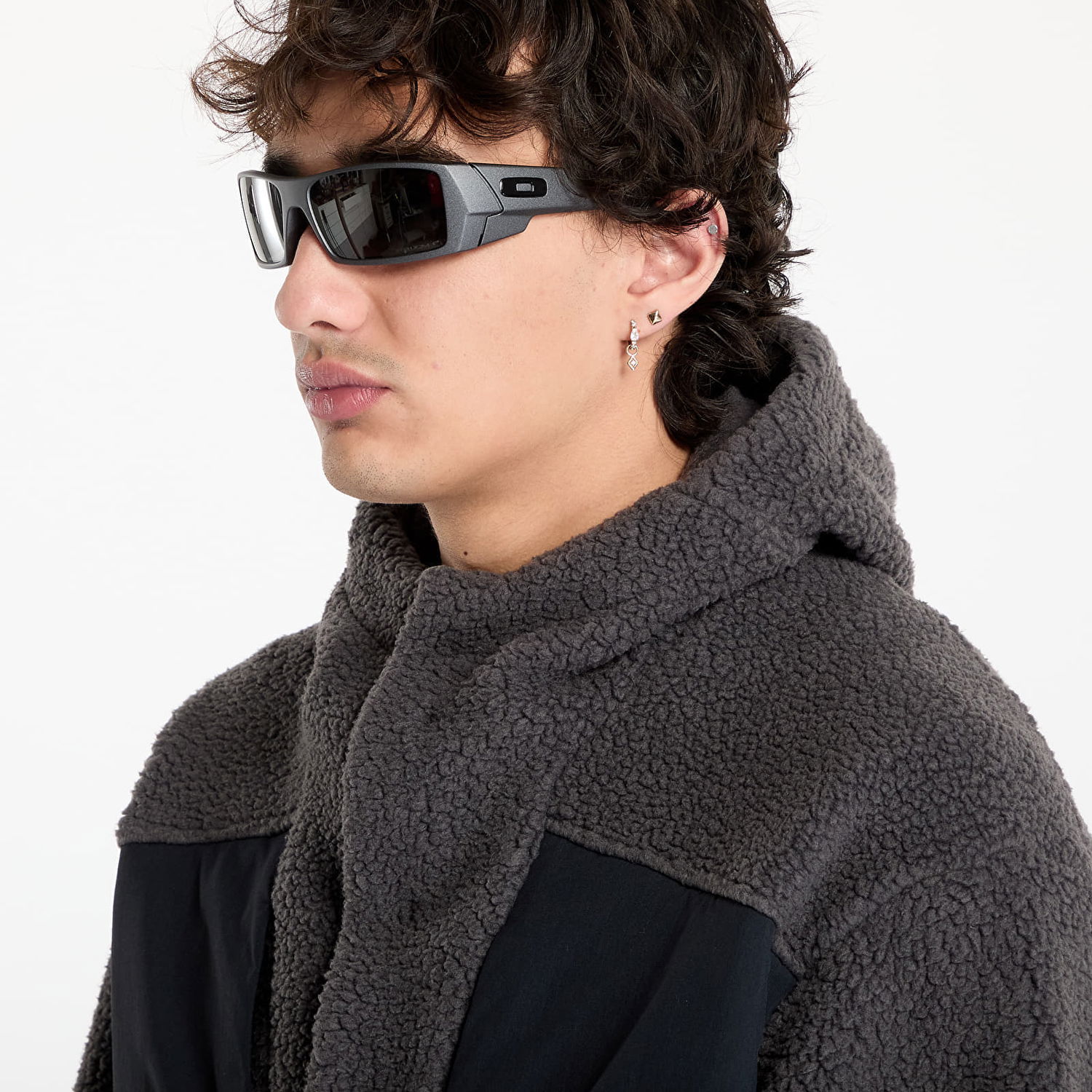 Sweatshirt Tilak Hooded Fleece Pullover Grå | 10007563, 1