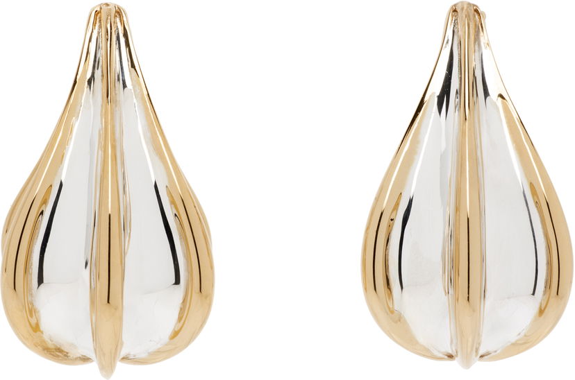 Örhängen Bottega Veneta Bottega Veneta Mini Gold & Silver Drop Earrings Metallisk | 838154 V507D