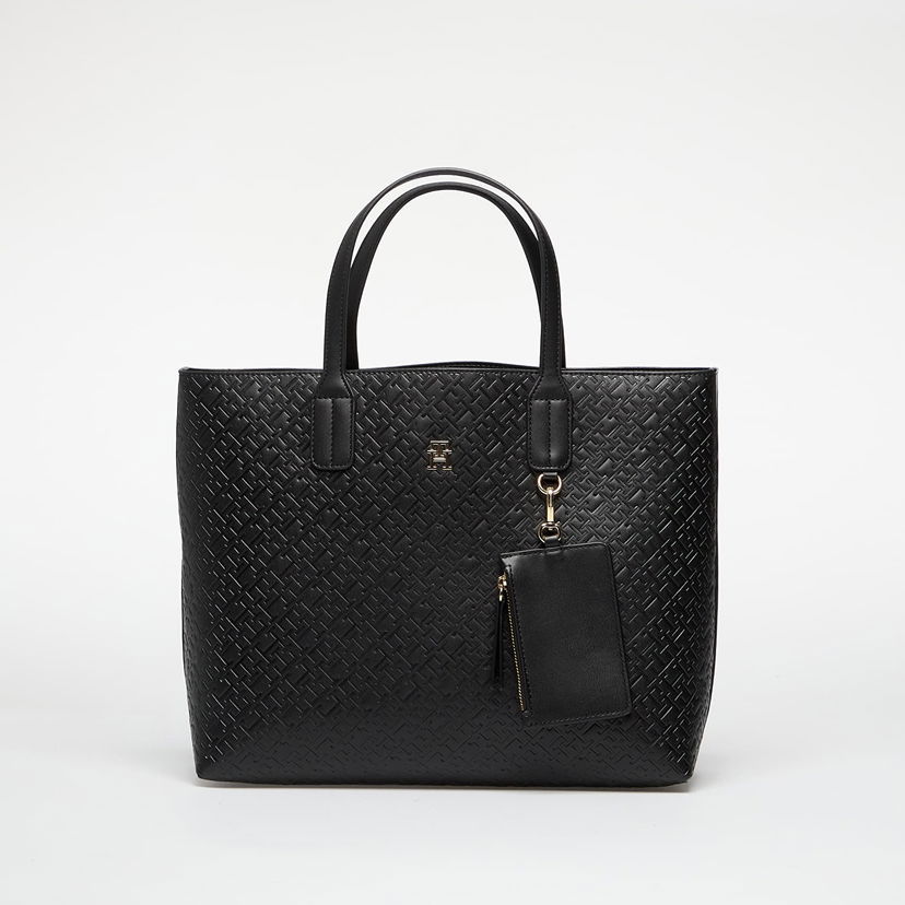 Tygpåse Tommy Hilfiger Tommy Hilfiger Icon Tote Bag with Pouch Svart | AW0AW17684 BDS