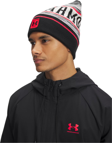 Mössa Under Armour Halftime Striped Knit Pom Beanie Flerfärgad | 1386634-279, 1