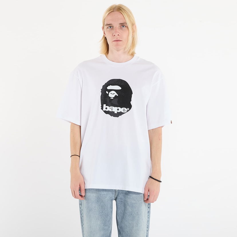 T-shirt BAPE Ape Head Relaxed Fit Tee S Vit | 001TEL801307MWHT
