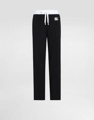 Träningsbyxor Dolce & Gabbana Dolce & Gabbana Triacetate Jogging Pants with DG Logo Svart | FTC94ZGDCX8N0000, 0