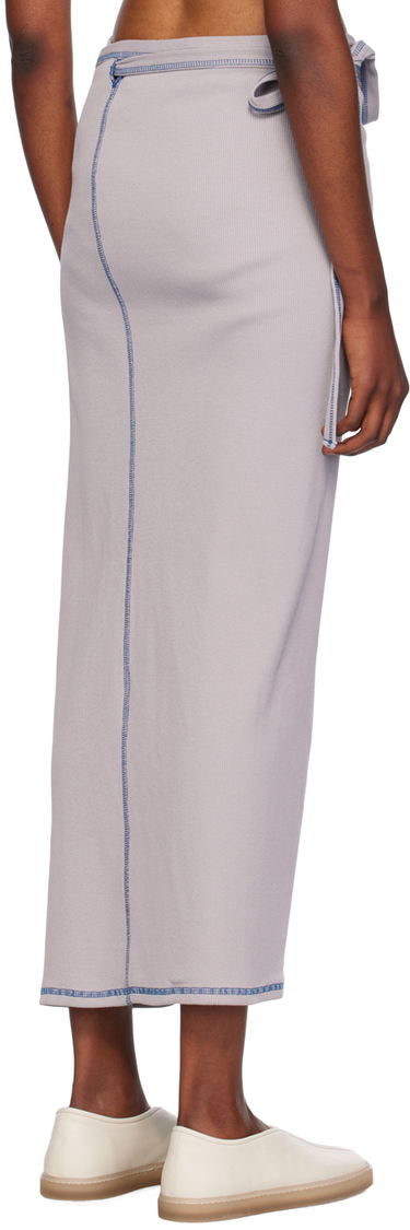 Kjol Baserange Wrap Maxi Skirt Grå | SKGW-CH-WI24, 2