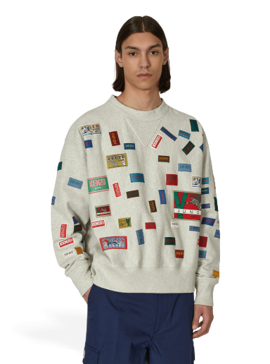 Sweatshirt KENZO Archive Labels Crewneck Sweatshirt Flerfärgad | FD55SW4974MC 93