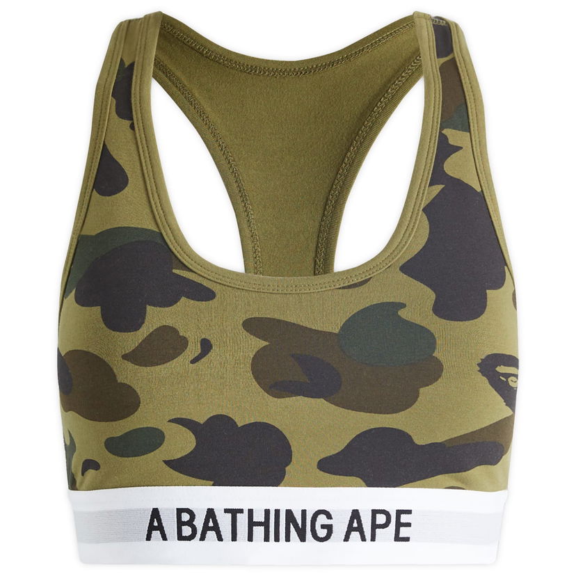 Behå BAPE A Bathing Ape 1st Camo Sport Bra Grön | 001UWK302001L-GRN