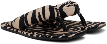Kläder The Attico Attico Indie Flip Flops Beige | 243WS797 PA14, 3