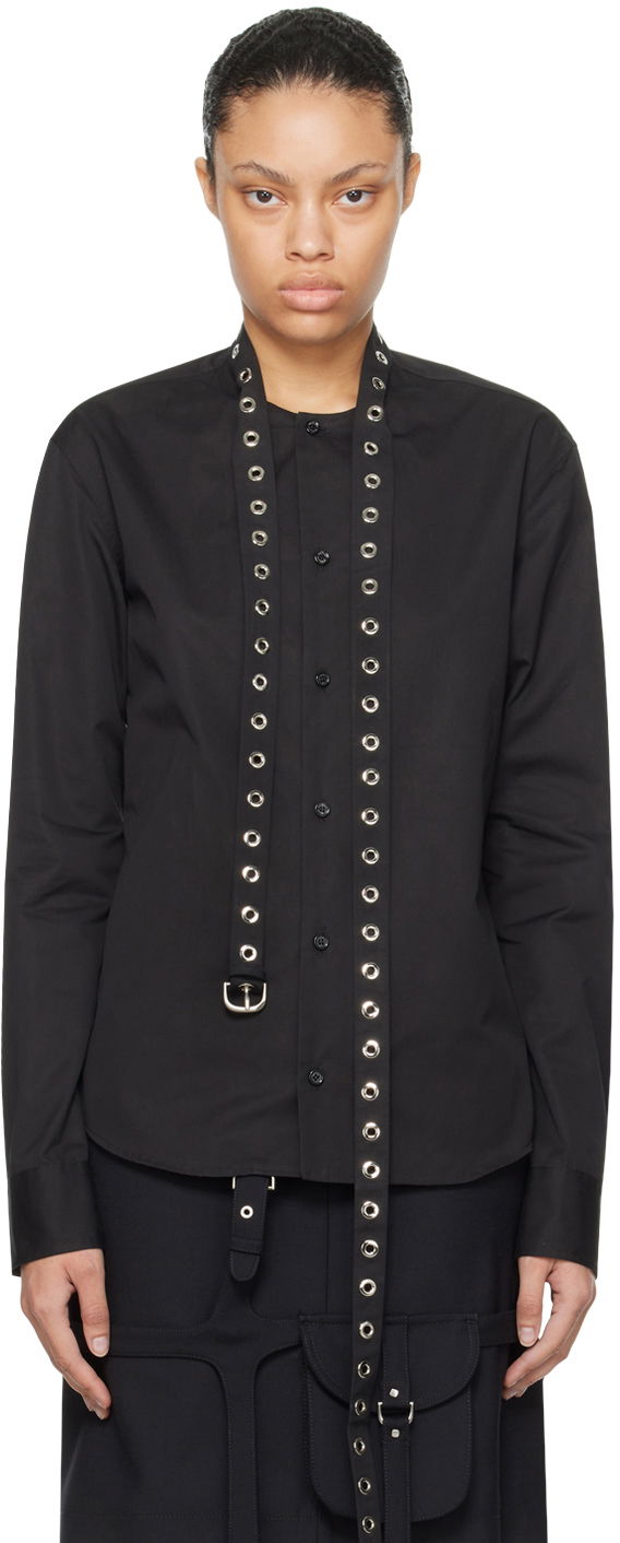 Skjorta Off-White Cross Belt Svart | OWGE019F23FAB0011000, 0