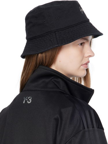 Hatt Yohji Yamamoto Y-3 KRUO Bucket Hat by Yohji Yamamoto Svart | JZ0917, 4