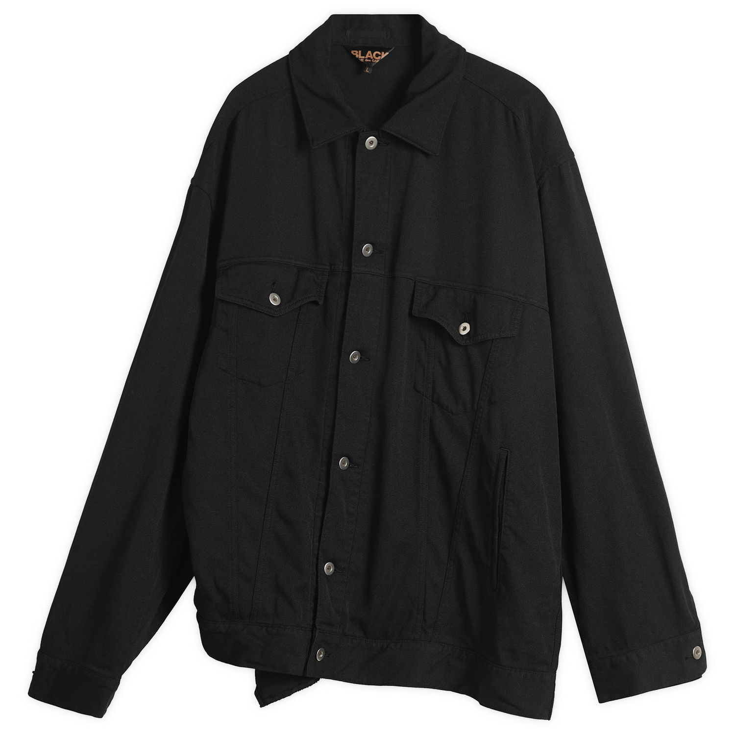 Jacka Comme des Garçons Comme des Garçons Asymetric Denim Jacket Svart | 1P-J017-W25-1, 0