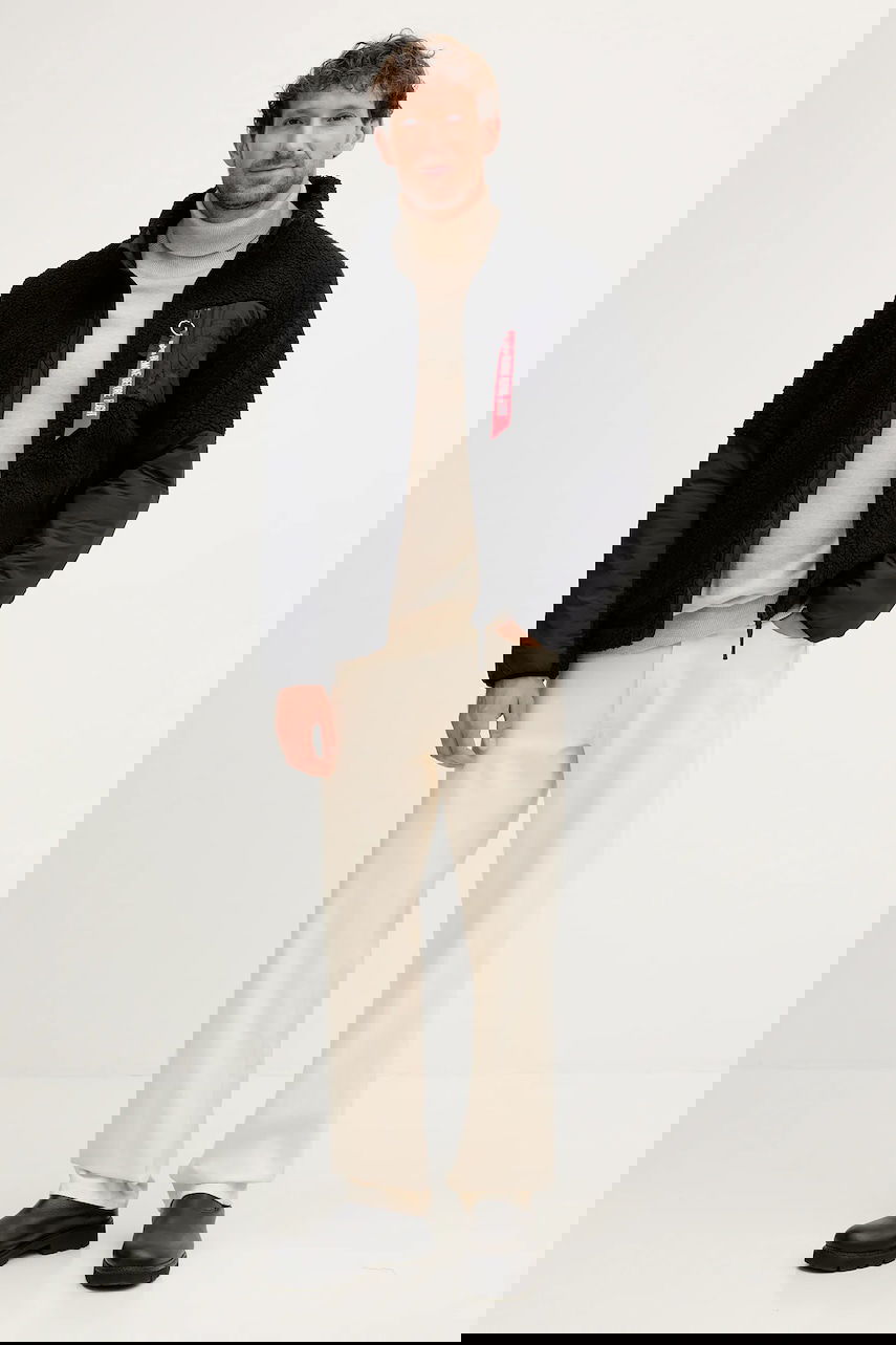 Jacka Alpha Industries Alpha Industries Fleece Jacket Svart | 148118.03, 1