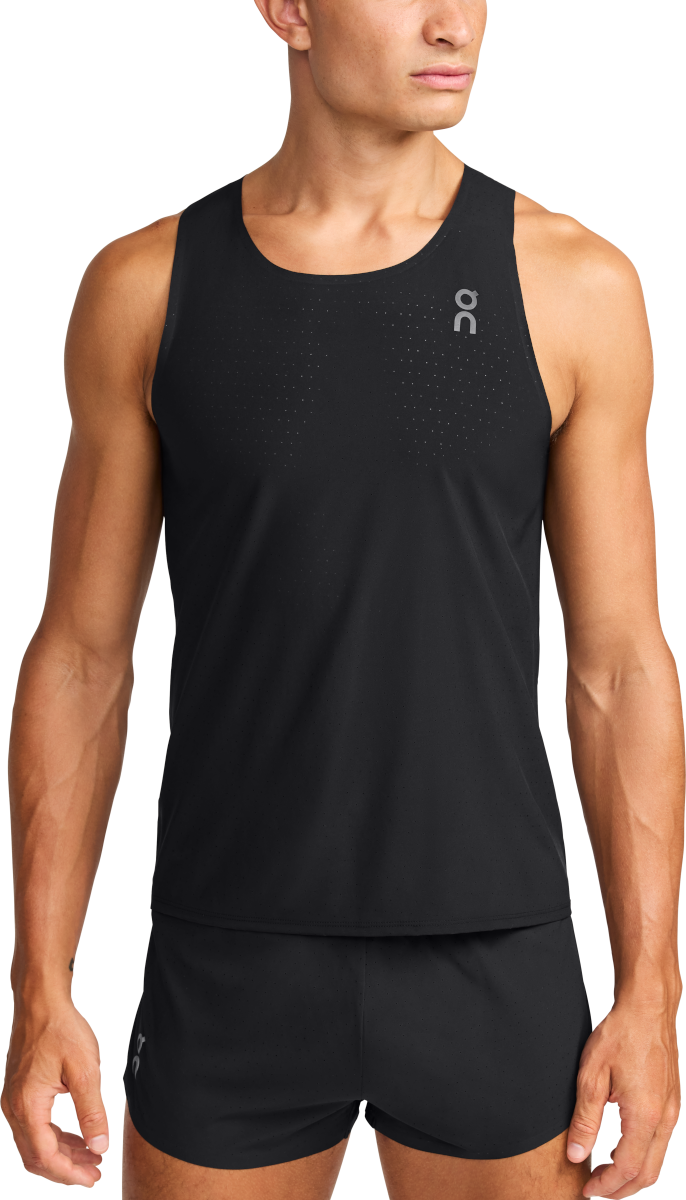 Linne On Running Race Singlet Svart | 1me10010553, 0