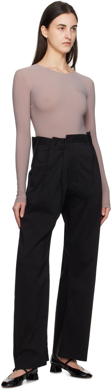 Byxor Maison Margiela MM6 Maison Margiela Shirting Darting Trousers Svart | S52KA0530 M35043, 3