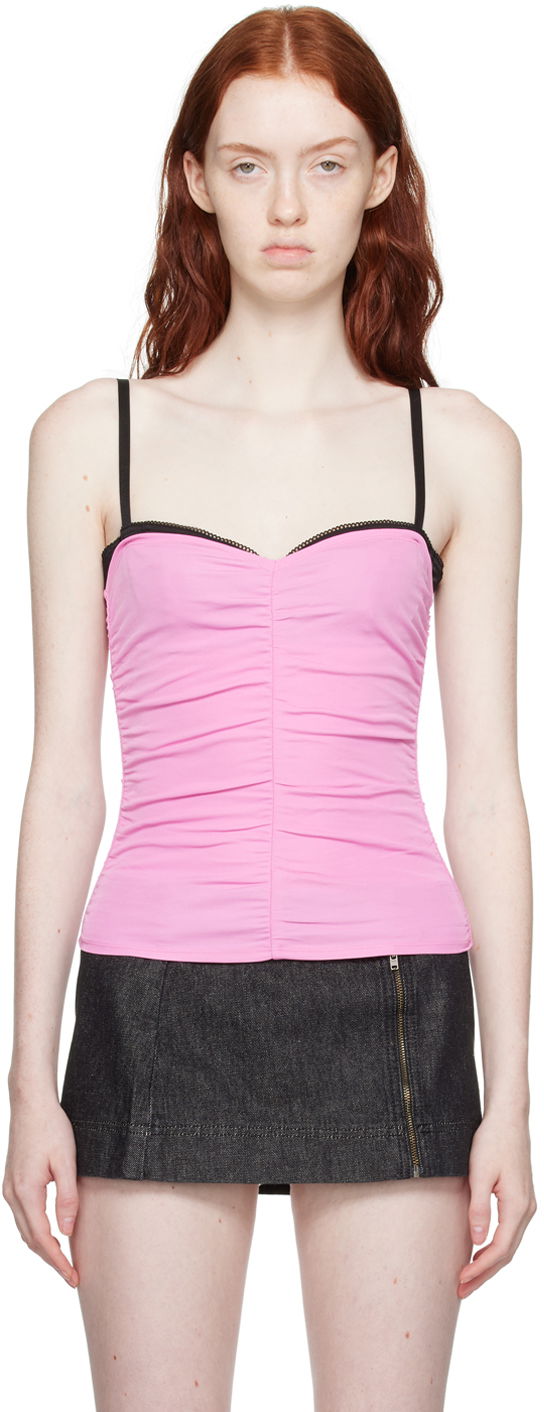 Linne Miaou Miaou Renzo Ruched Cami Rosa | 7064VC2VLT