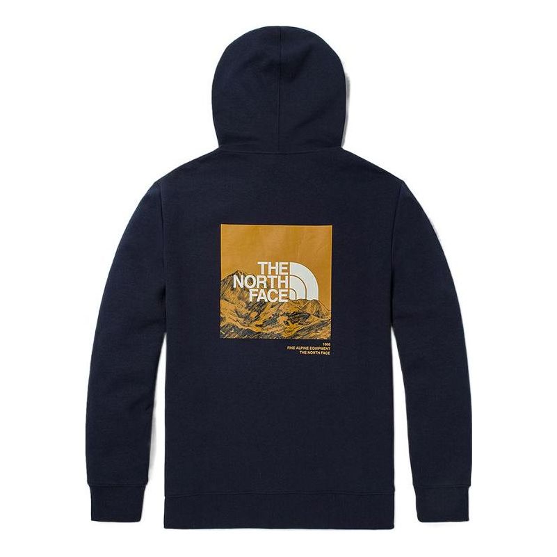 Sweatshirt The North Face Logo Graphic Hoodie Blå | NF0A5JZL-RG1