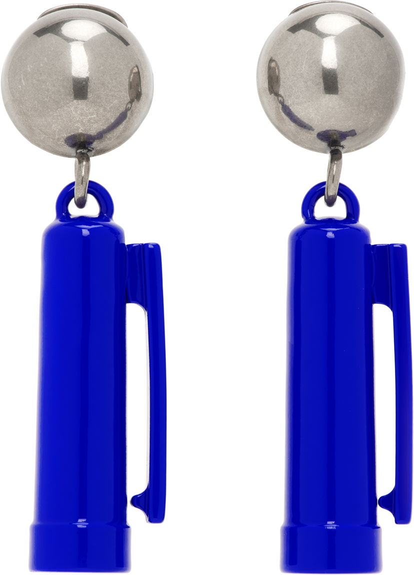 Örhängen Moschino Moschino Charm Drop Earrings Blå | 25121913384021345