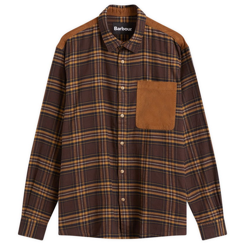 Skjorta Barbour Heritage Checked Shirt Large Brun | MSH5508BR71